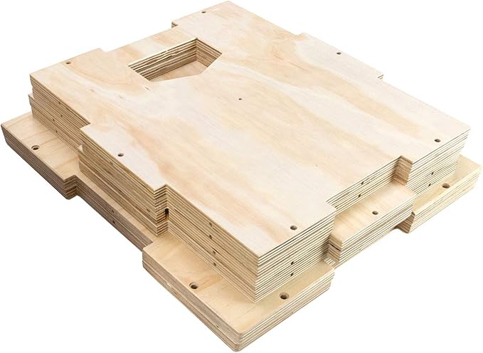 Wooden Plyo Box, 31 Plyometric Jump Training Squat, Step Up, Jumps & More Workout Size S, M, L, XL