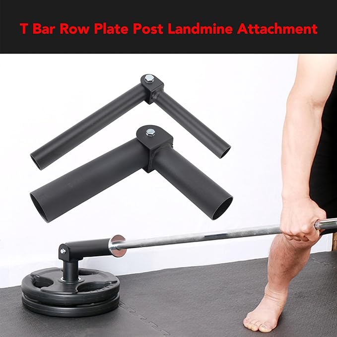 25mm T Bar Row Landmine Attachment, 360 Degree Rotating Steel Post Insert Home Gym Strength Training Equipment for Home Gym (Inner Diameter: 50mm/1.96in)