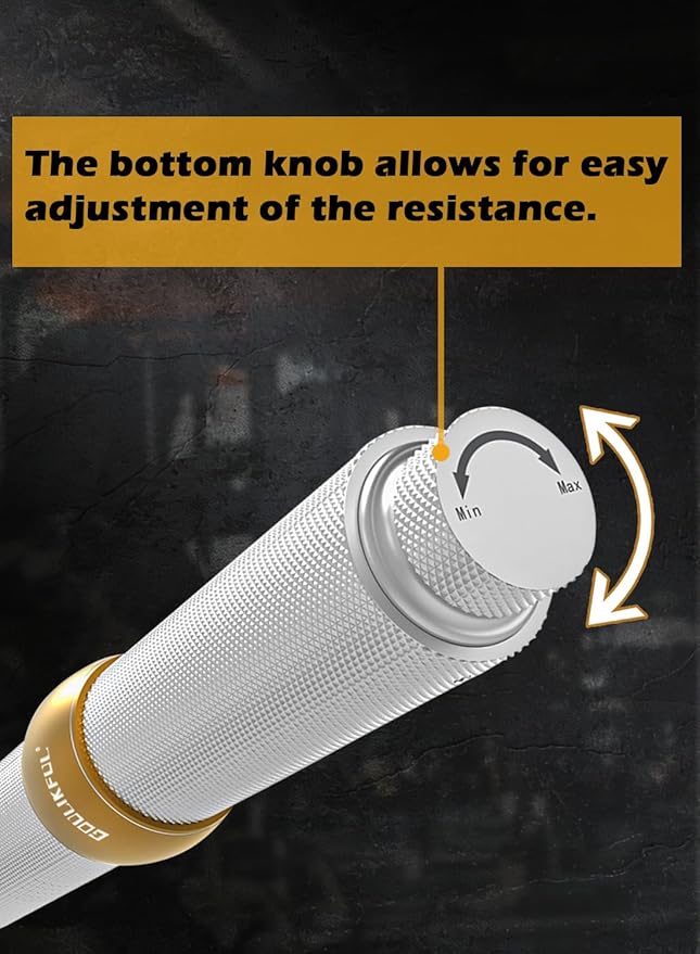 Grip Strength Trainer, Aluminum Alloy Forearm Strengthener Wrist Trainer with Adjustable Resistance Knob, Forearm Exerciser for Home Gym Sports Man Women Wrist Arm Builder