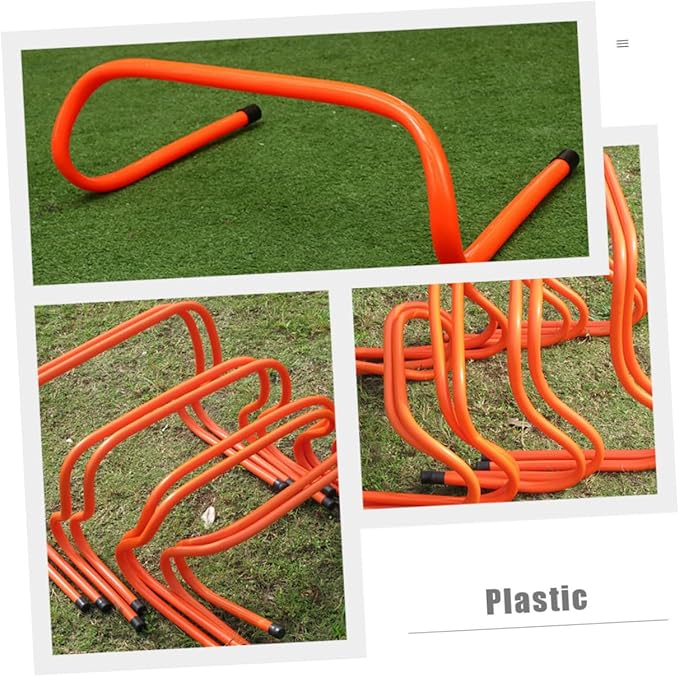 2pcs Wear-Resistant Plastic Speed Hurdles 15cm Agility Training Equipment for Youth Football and Track Running Practice