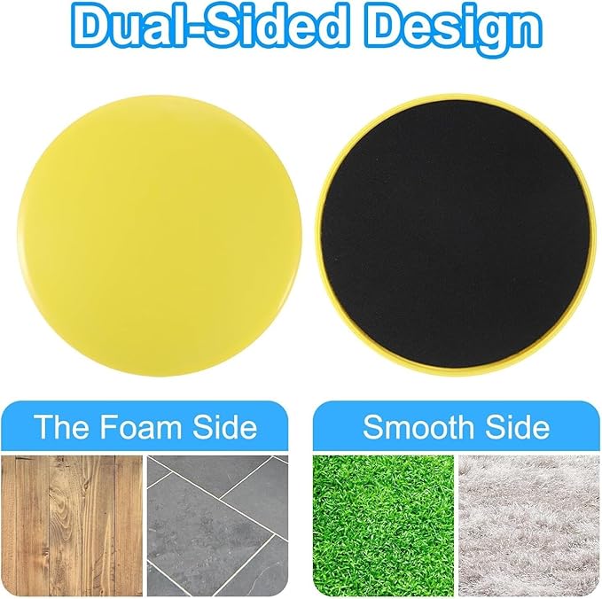Pilates Board,Core Sliders for Working Out, Dual Sided Exercise Sliders,Fitness Workout Discs Strength Slides,Gliding Discs for Gym Carpet Hardwood Floor