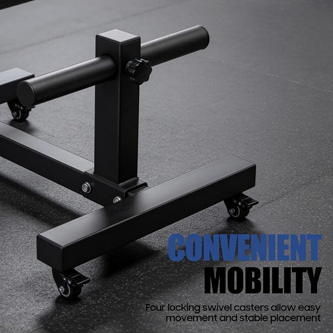 Weight Plate Rack Tree, Weight Plate Storage with Universial Heavy-Duty Wheels Weight Tree Rack Plates Weight Storage Rack Steel Gym Organizer Bumper Plate Holder 1102.3lbs