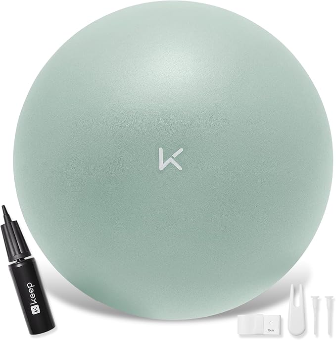 KEEP Exercise Ball Anti-Burst - Thickened Yoga Ball Pilates Ball for Physical Therapy, Fitness Ball for Workout, Core Strength and Physical Therapy