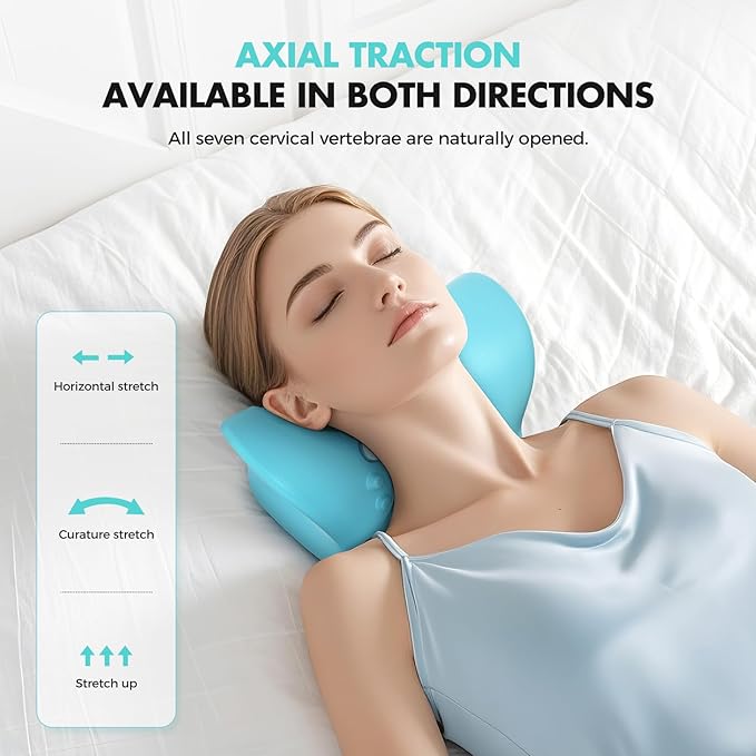Smedz Neck Massager 2026 New Upgrade 3 in 1 Portable Massager with Heat &Comfortable Stretching–Adjustable Intensity for Neck & Shoulder Relaxation at Home, Office