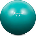 ProsourceFit Weighted Toning Exercise Balls for Pilates, Yoga, Strength Training and Physical Therapy, 2 lb to 8 lb, Color Coded