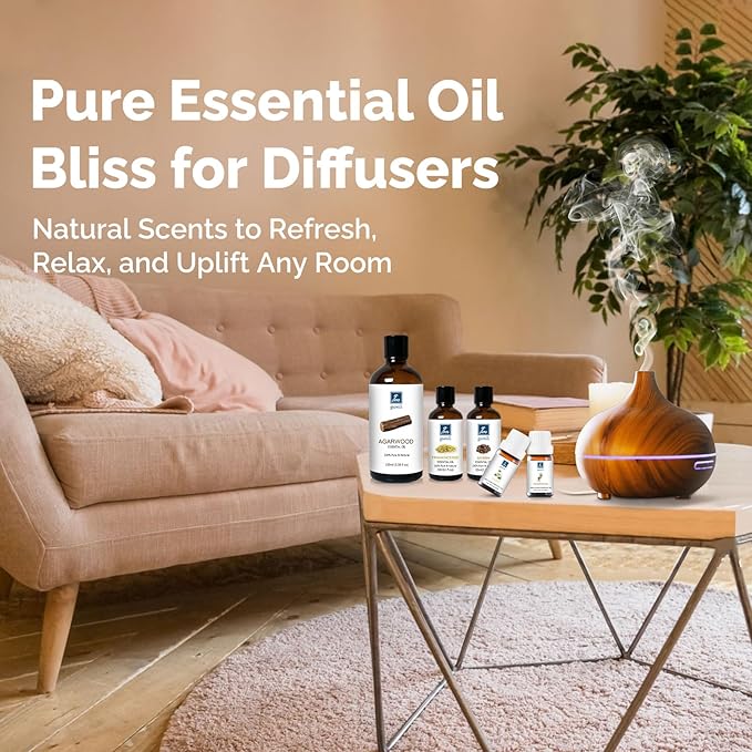 Peppermint Essential Oil - 100% Pure Natural Oil for Aromatherapy Diffuser, Room Spray, Skin Care, Hair Growth & Cooling Relief - 10mL Glass Bottle