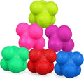UPKOCH 6 Pcs Hexagonal Reaction Training Balls with Design Lightweight Portable Fitness Reaction Balls for Agility Hand Eye Coordination Reflex Speed Fun Multiplayer Sports