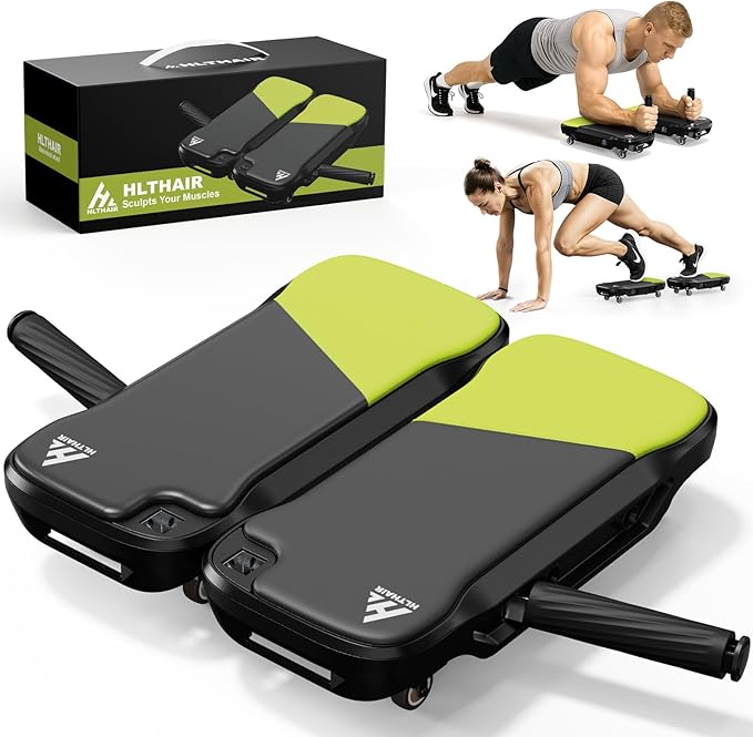 Upgrade Ab Roller Wheel Detachable Abdominal Wheel With 360° for Core Workout, Multi-Directional Abs Roller Board For Full body exercise Home Gym of All Fitness Levels, Ab Trainer with 8 Wheels