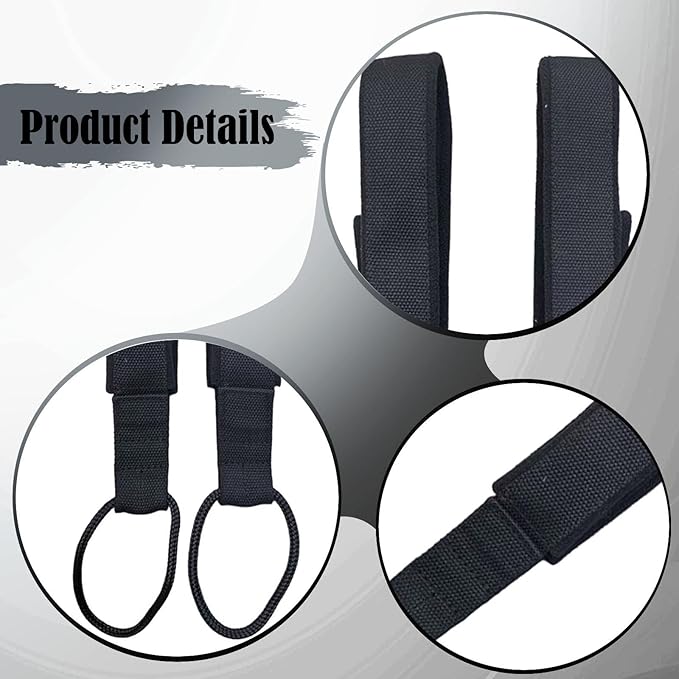 2 Pieces Pilates Double Loop Straps for Reformer,Pilates Strap Exercise Equipment for Gymnastics Women Men Arms Legs Beginner