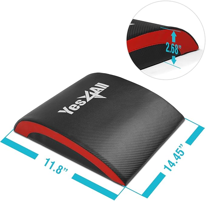 Yes4All Abdominal Exercise Pads, Foldable Ab Workout Equipment for Home Gym Core Training & Back Stretching, Sit Up Mat for Floor Exercises