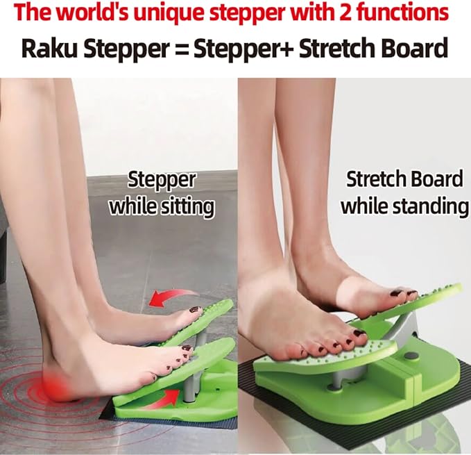 Leg Exerciser for Seniors While Sitting – Under Desk Foot Pedal & Massager for Circulation, Muscle Relief, and Varicose Vein Support at Home or Office