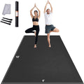 VEVOR Large Exercise Mat, 12'x6'/10'x6'/9'x6'/8'x6'/8'x5'/7'x5'/6'x4' (7mm) Extra Thick, Non Slip High Density Premium Workout Mat, Exercise Yoga Mat for Men & Women, Fitness & Exercise Mat with Bag & Carry Strap, for All Types of Home Yoga, Pilate & F...