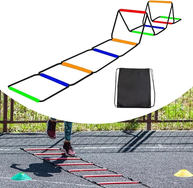 Agility Ladder Speed Ladder Foldable Workout Rugby Multifunction Home Gym Agility Training Equipment Fitness Feet Training