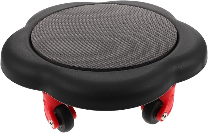 VALICLUD Ab Roller Wheel with Five-wheel Flower Design, Core Sliding Discs for Abdominal Workout, Black Home Fitness Equipment for Core Strength Training and Belly Fat Reduction