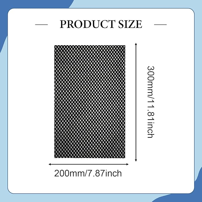 Pilates Nonslip Mat Anti Skid Grippy Pad for Exercise Indoor Power Yoga, 7.87x11.81 Inch PVC Reformer Mat for Home Gym Equipment