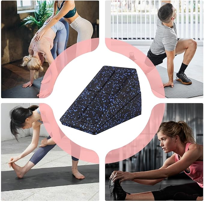 Squat Wedge Block - Anti-Slip Foam Wedge Calf Stretcher,Foot Stretcher Incline Board,for Yoga Pilates Home Gym Recover Training Mobility