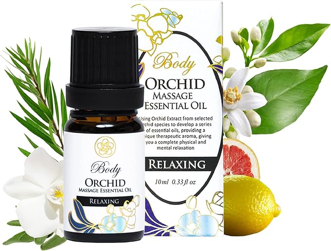 100% Organic Essential Oil Blend for Massage, Home Care, Aromatherapy, Natural Ingredients - Orchid, Sage, Lemon, Tea Tree, Sweet Fennel, Neroli, 10ML