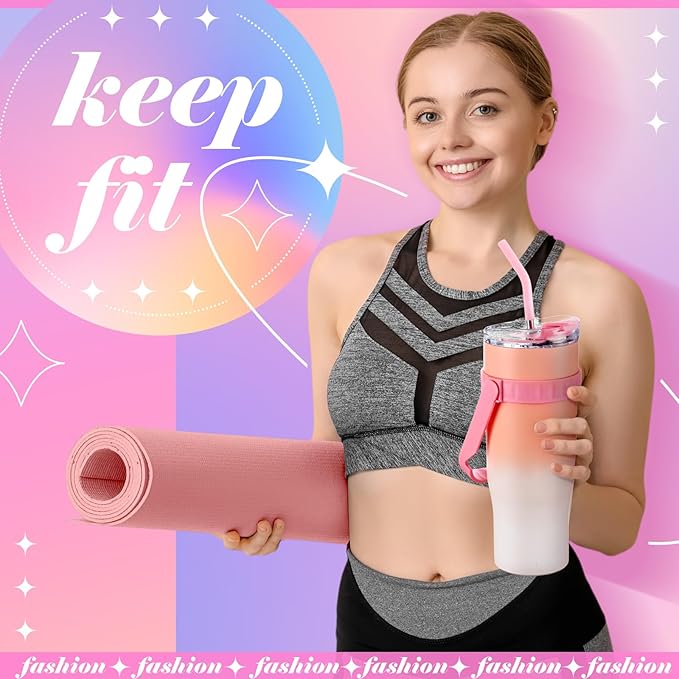 Poen 7 Pcs Pilates Essentials Kit for Women Home Workout Pilates Equipment Ring and Ball Set with 11.81 Inch Circle 9.84 Inch Yoga Ball Resistance Bands Cup Bag Socks for Beginners