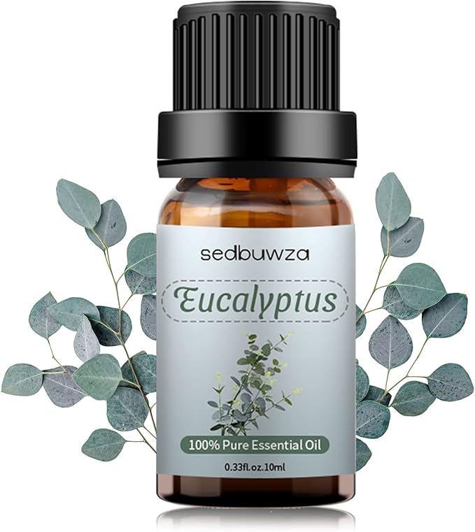 Sedbuwza Eucalyptus Essential Oil, Pure Organic Eucalyptus Fragrance Oil for Diffuser, Humidifier, Soap, Candle, Perfume