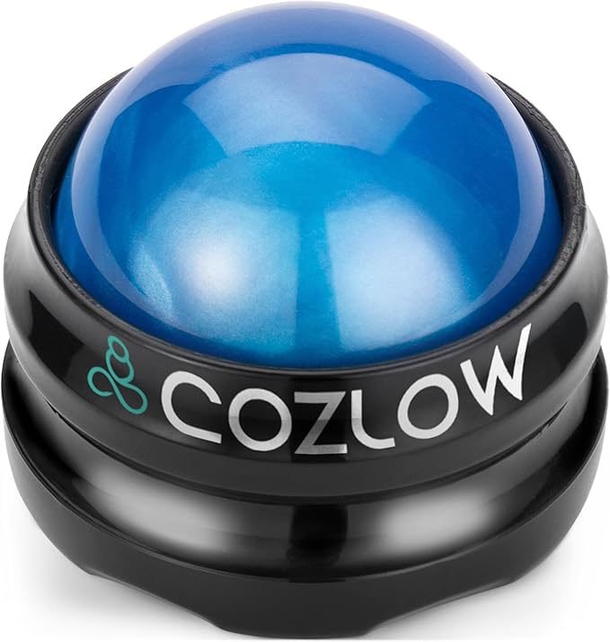 Massage Ball, Muscle Massager Roller Tool for Trigger Point Deep Tissue Release, Hand Held Manual Massage Therapy for Back, Neck, Leg, Shoulder, Foot Pain Relief by Cozlow