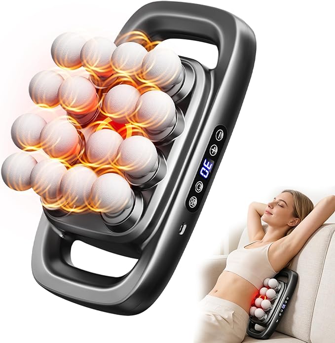 16 Head Massage Gun Deep Tissue, Body Massage for Back, Shoulders, Neck, Legs, Foot, Massage Gun deep Tissue, Percussion Massager with 3 Modes & 30 Intensities Body Muscle Pain Relief(Grey)