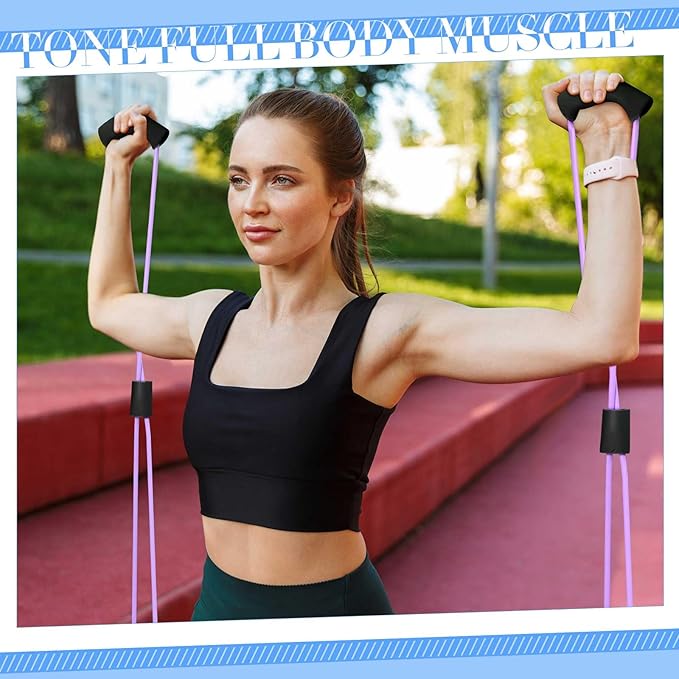 Poen Pilates Equipment Kit for Home Workout Pilates Ring and Ball Set for Women 12'' Circle Yoga Fitness Essentials Kit with Resistance Bands, Yoga Strap, Socks,Bag