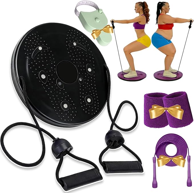 Waist Sculptor, 2026 New Waist Sculptor Twister, Waist Twister Machine Exercise with Arm Bands, Body Shaping Waist Sculptor Twist with Drawstring and Foot Massage for Exercise, Legs, Buttocks, Hip