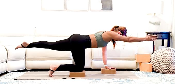 Ultimate Eco-Friendly Yoga Blocks | Premium Portuguese Cork Bricks | Set of One or Two Cork Yoga Blocks | 2 pack or Single Block | High Density, Non-Slip, Natural Material | Great for Travel | Moisture-Proof | Better Support, Balance & Comfort | Ideal ...