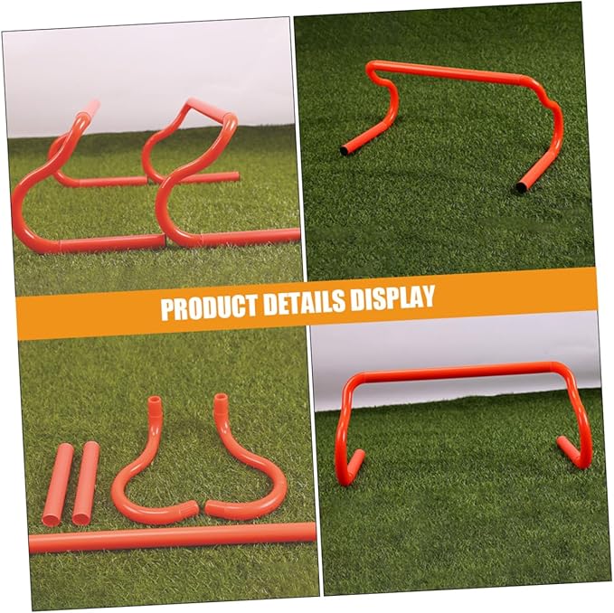 3pcs Detachable Hurdle Rack for Agility Ladders Speed Hurdles Training Equipment for Athletes Basketball Soccer Football Boys and Girls