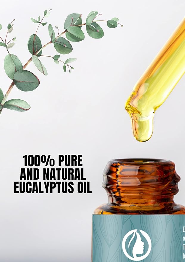 Eucalyptus Oil (3PACK of 1oz) with Dropper| 100% Pure Natural Oil with European Droppers for Diffuser,Humidifier,Aromatherapy|American Dropper for Skin,Hair,Scalp, Massage,Sinus,Cold,DIY