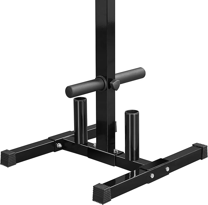 Yaheetech 2in Weight Plate Rack Tree & 2 Barbell Bar Holders Olympic Weight Organizer Storage Stand, Holds Up to 882 lbs