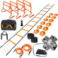 Adjustable Speed Training Hurdles Fitness & Speed Training Equipment with Agility Ladder - Plyometric Fitness & Speed Training – Hurdle/Obstacles for Soccer, Football, Track & Field