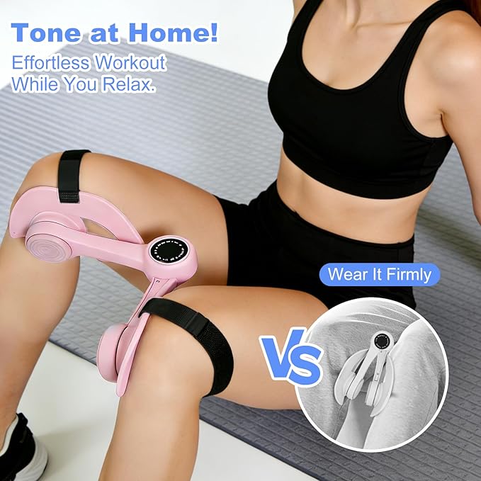 2 Pcs Thigh Master Suit, Pelvic Floor Exercise Devices, Pelvic Floor Trainer Woman,Upgraded Anti-Slip Strip for Exercising The Thighs