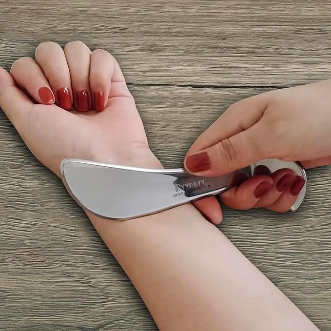 BYYDDIY Stainless Steel Muscle Scraper Tools Set,Scraping Massage Tools,Derma Edge Massage Tool & GuaSha Massage Scraper Tool (S_Mn)