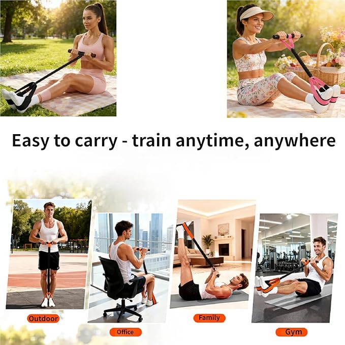 Multifunction Pedal Resistance Band with Handle,Tube/Petal/Foot/Full Body Resistance Bands with Handles,Multifunctional Foot Pedal Resistance Band,Leg Raise Straps.