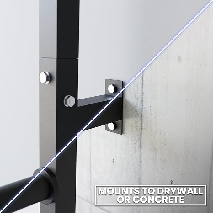 Synergee Weight Plate Storage Rack. Wall Mounted Weight Plate Holder. 4 Pegs with 1000 lb Weight Capacity Storage Rack.