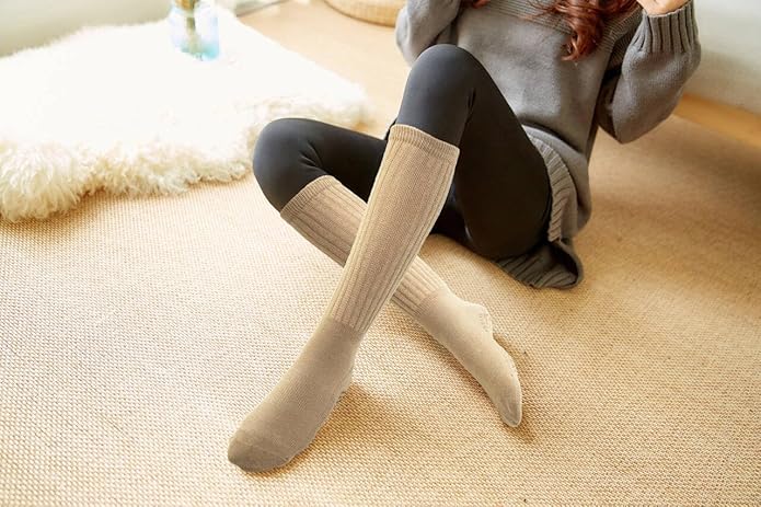 BomKinta Pilates Socks with Grips for Women - Yoga Grippy Slouch Scrunch Sock - Slipper Socks for Barre Workout Hospital