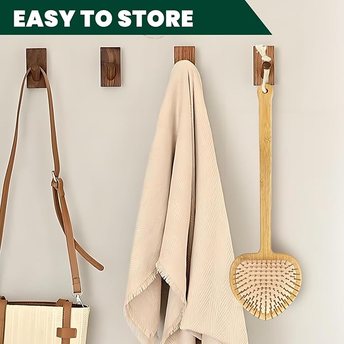 15.75" Obcordate Bamboo Back Scratcher with Airbag Cushion – Elastic & Gentle on Skin, Relieves Itching & Massages Back, Shoulders, Legs, Suitable for Women,Men & Adults (B-Pure Wood Color)