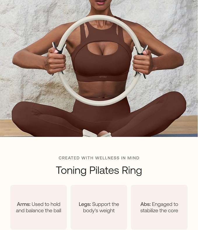 BetterMe Pilates Essential Kit - Pilates Ring, Long Resistance Bands, Pilates Loop Bands, Ball and More - Complete Home Pilates Kit for Women