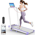 Walking Pad with 10% Incline & Handle Bar, Low Noise Walking Pad Treadmill for Home Small, Rayspace 3.5HP Treadmill with Incline, 4 in 1 Portable Compact Walking Pad with Incline/APP 350lbs