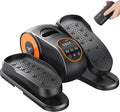 MERACH Under Desk Elliptical Machine, Leg Exerciser While Sitting for Seniors with Remote Control & 12-Speeds, Quiet Portable Electric Seated Pedal Exerciser Machine for Home Office