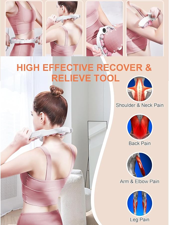 CAILENIFDC Anti Cellulite Massager Roller Lymphatic Drainage Tool Fascia Massage Tool for Thigh, Leg, Waist Fascia Blaster for Contoured & Smoother Skin Body Sculpting, Deep Tissue Pain Relief