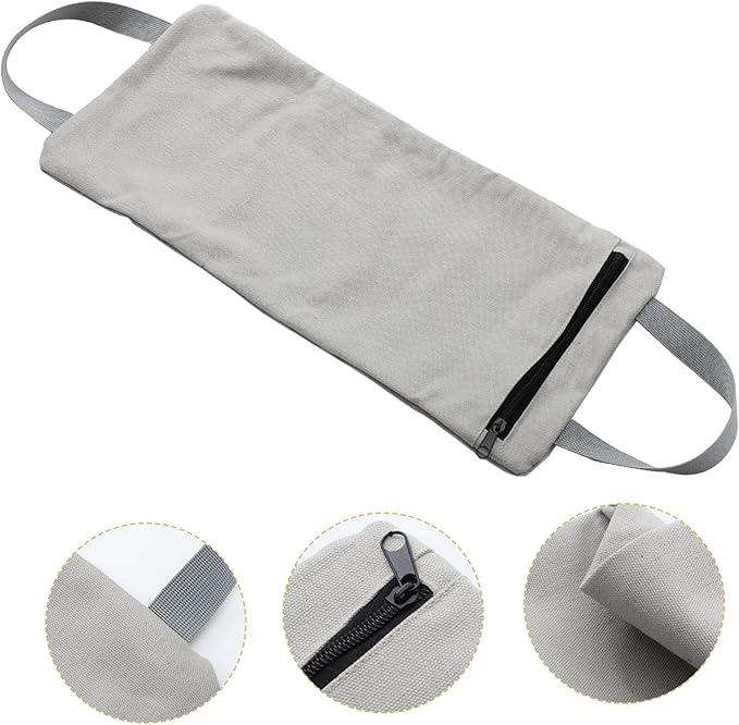 Workout Sandbag for Weight Training and Yoga Durable Canvas Fitness Sandbag with Handles for Strength Exercises Muscle Building and Stress Relief Gray
