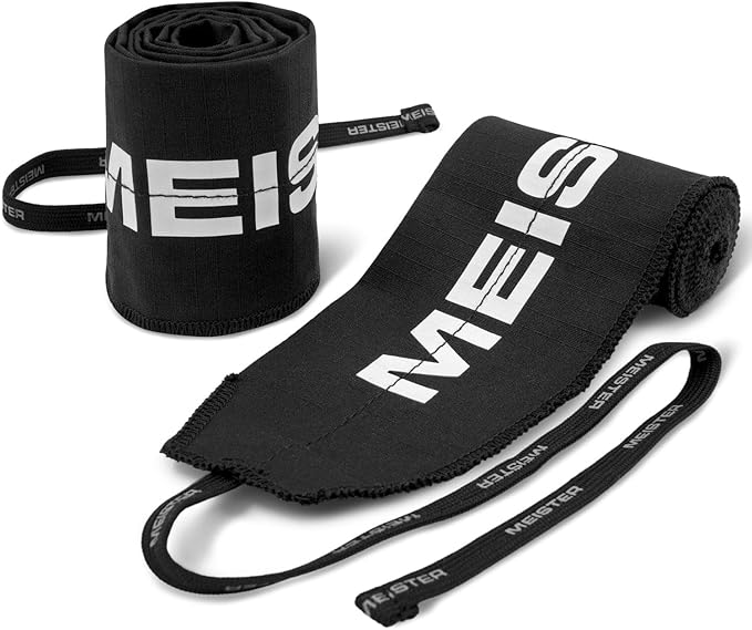 Meister Lockdown Wrist Wraps - Adjustable Non-Stretch Support for Weightlifting, Strength & Cross Training