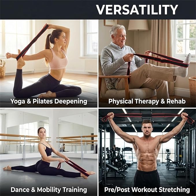 Fitness Resistance Bands, Pilates Band, Pedal Resistance Band with Handle, Exercise Bands Resistance, Yoga Straps for Stretching, Ligas De Resistencia para Hacer Ejer