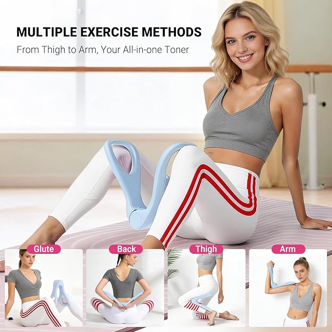 Home Pilates Essential Kit for Women, Pilates Equipment Set with Pelvic Floor Trainer, Resistance Bands for Beginners Home Workouts