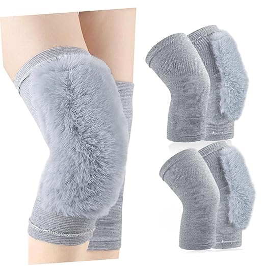 FRCOLOR 1pair Portable Knee Sleeves for Warmth and Support Elastic Knee Wraps for Sports for Weightlifting Running More
