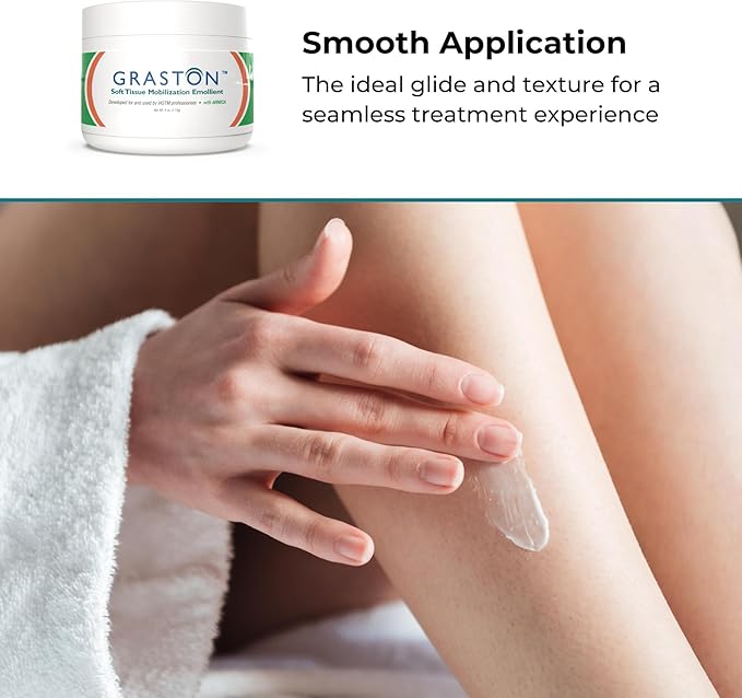 Graston Technique Arnica Soft Tissue Emollient Massage Lotion - 4oz Jar Pro-Grade Therapy Massage Cream for IASTM, Arnica Cream, Relief and Recovery, 3-Pack