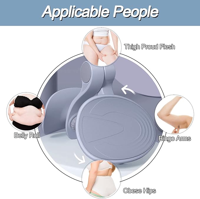 Pelvic Floor Exercise Devices, Inner Thigh Kegel Exerciser, Kegel Trainer for Postpartum Rehabilitation, Exerciser of Thigh at Home, Hip Under Desk Exercise Men Women with Band