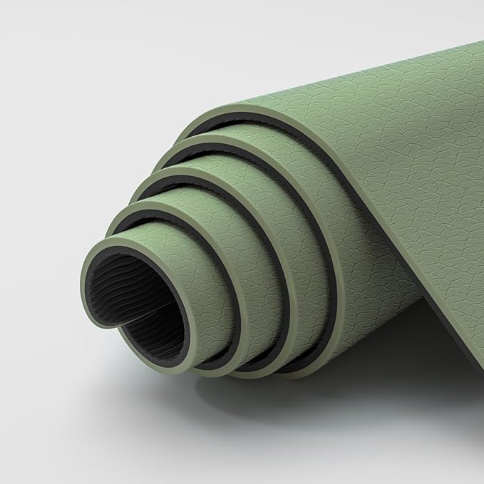 ILILI Yoga Mat Thick&Large Exercise Mats for Home Workout – Extra Wide Yoga Mat with Carrying Strap 76''x32.7''x0.35'' For Men & Women – Anti-Tear, Lightweight, Cushioned Support, Works Great on All Floors for Stretching, Pilates, Meditation and Floor ...